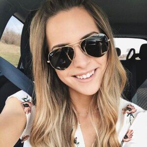 NWT RayBan Aviator RB3025 Black Lens Ray ban Sunglasses